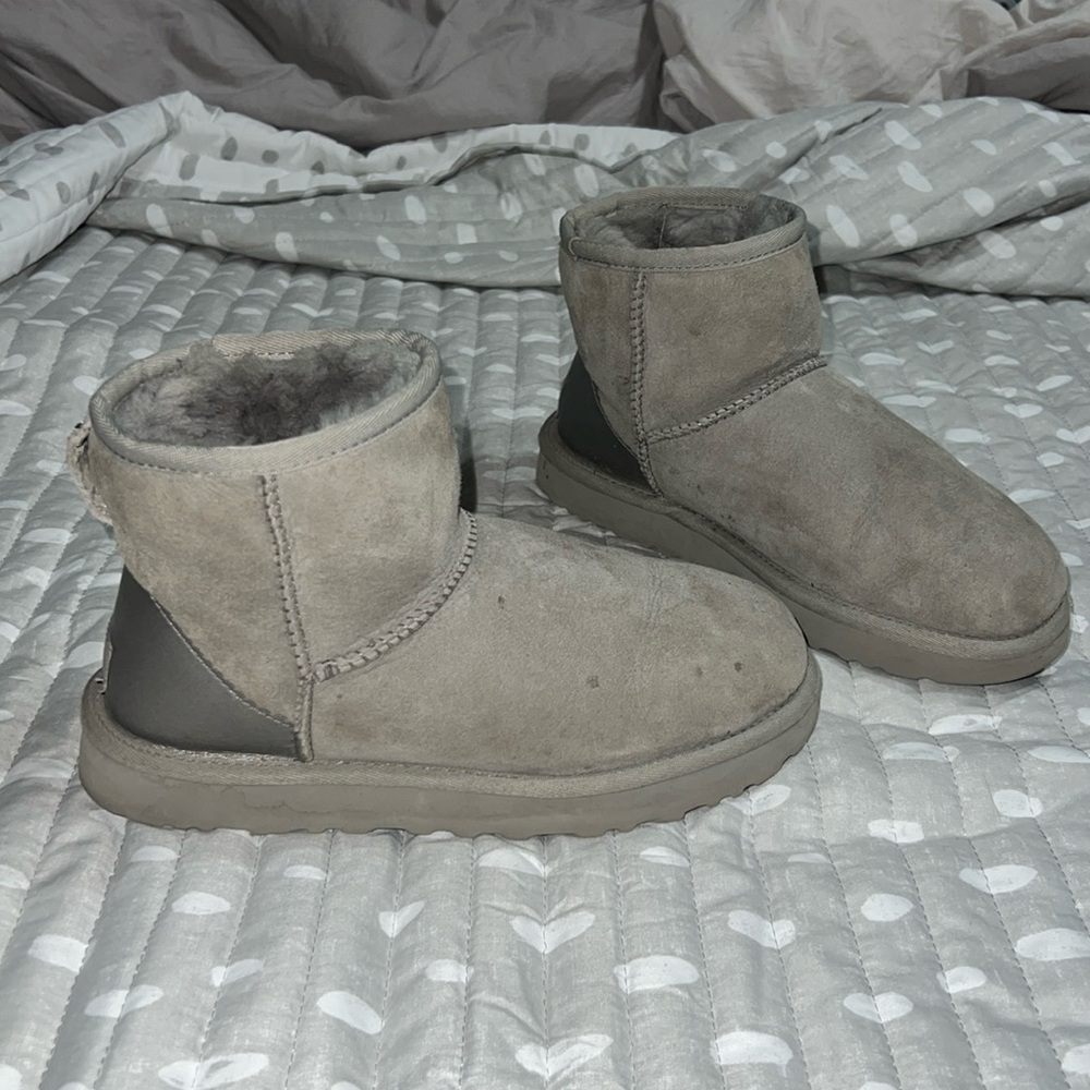 light gray ugg mini boots!